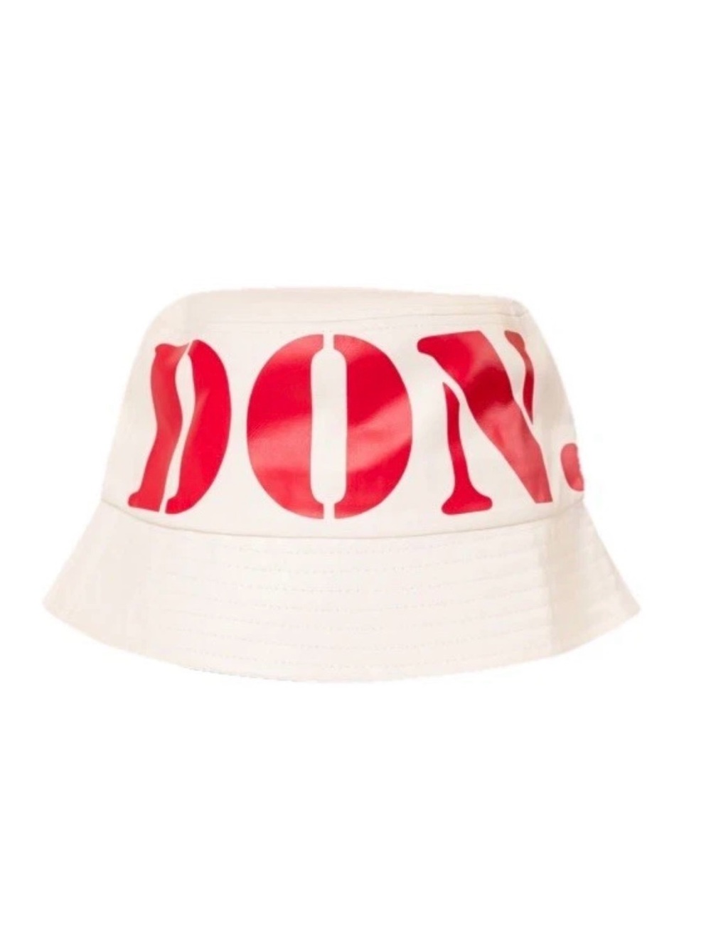 Ape Gorilla Leather Bucket Hat White The DON